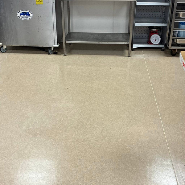 Commercial floor cleaning example in Grimsby